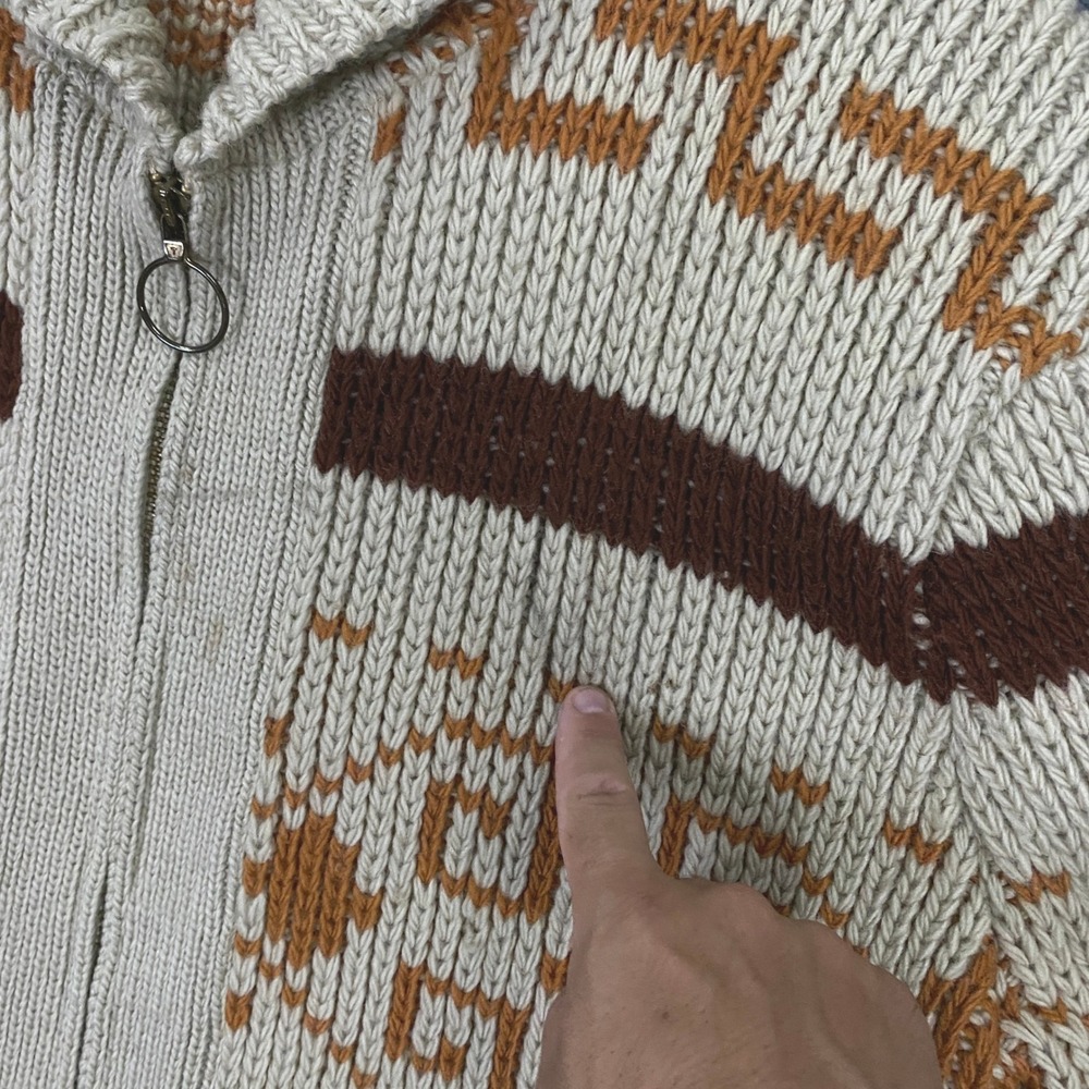 Vintage Pendleton Cardigan Sweater Mens XL Cowichan Aztec Big Lebowski Dude - Picture 4 of 14